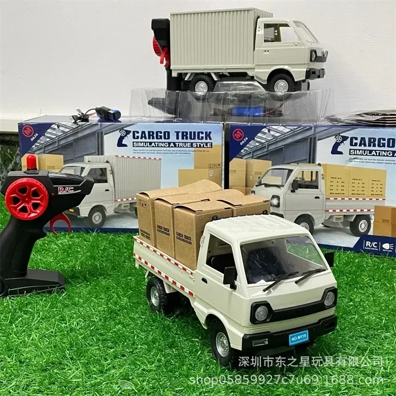 1:10/1:16 wpl d12 rc carro simulação deriva caminhão de escalada led luz carga rc brinquedo elétrico modelo presentes meninos crianças aniversário