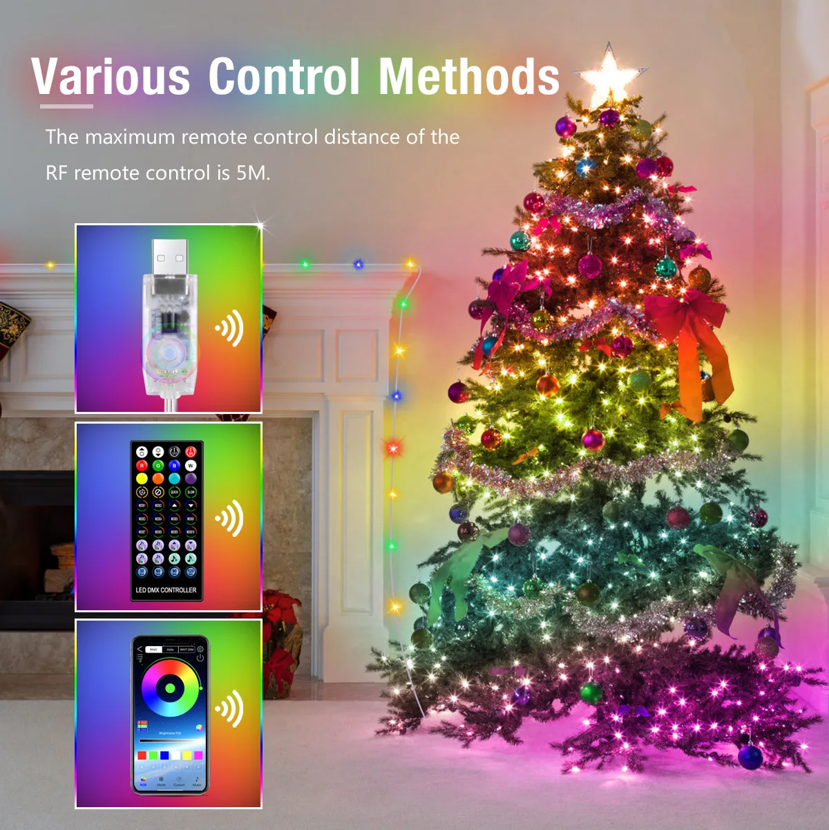 20M 스마트 LED 문자열 조명 APP 제어 크리스마스 트리 조명 요정 갈 랜드 램프 크리스마스 Navidad 홈 룸 장식 야외