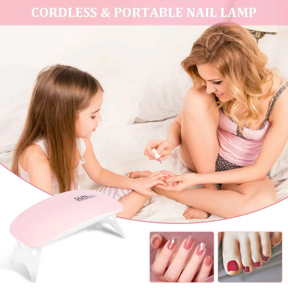 LULAA Mini Mouse Gel Nails Polish Drying Lamp USB Nail Phototherapy Machine Professional Manicure Tool Salon Equipment