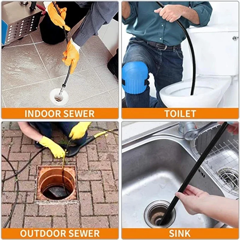Que Thông Cống Nước Vệ Sinh Vòi Ống Bụi Bộ 1/4 NPT Nút Mũi Quay Đồng Xu Thế Vòi Phun Cho Karcher Máy Rửa Xe vòi