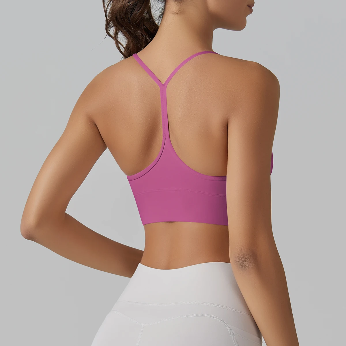 ผู้หญิงกีฬา Bra ฟิตเนสโยคะ Bra ชุดชั้นในเซ็กซี่ Y-back วิ่งโยคะ Gym Crop Top ผู้หญิง Push Up กีฬา Bra