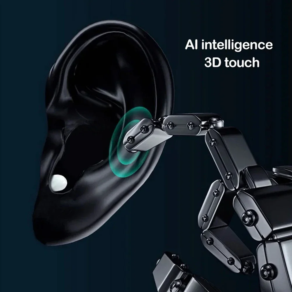 Auriculares invisibles Mini auriculares V5.2 Bluetooth TWS auriculares intrauditivos reducción de ruido auriculares intrauditivos inalámbricos para dormir con micrófono