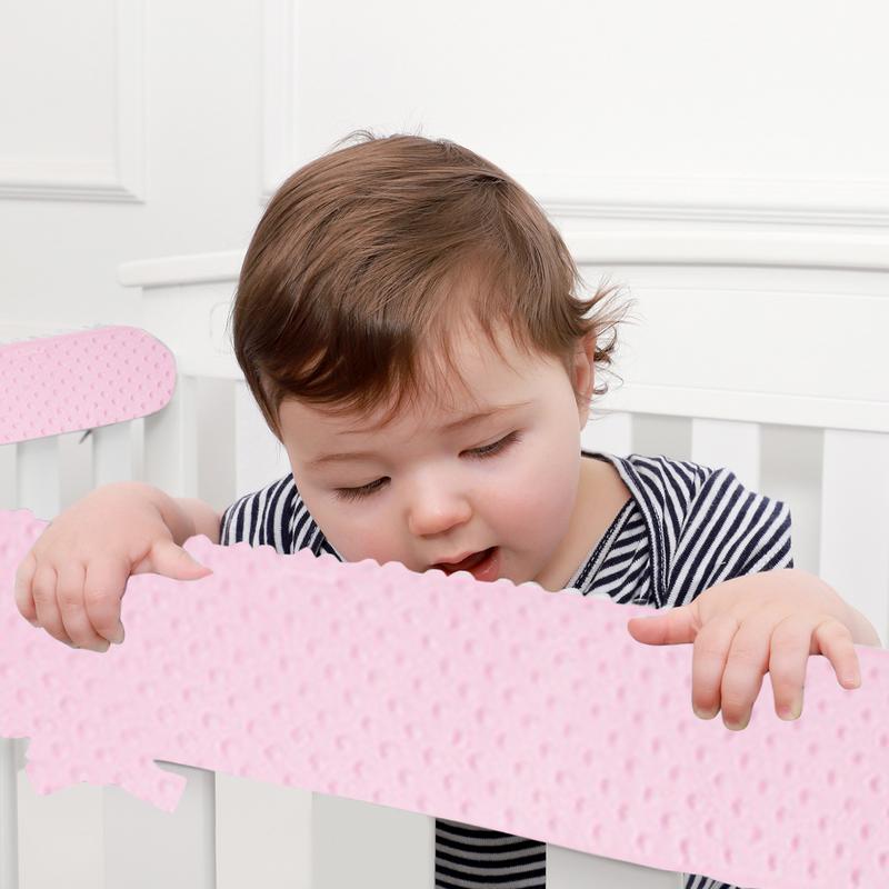 Kantenschutz für Möbel, kollisionssicher, sturzsicher, Bettgitter-Stoßstangen, Anti-Biss-Plüschpolster, Polsterung für Kinder, Sicherheitsgurte für Kanten