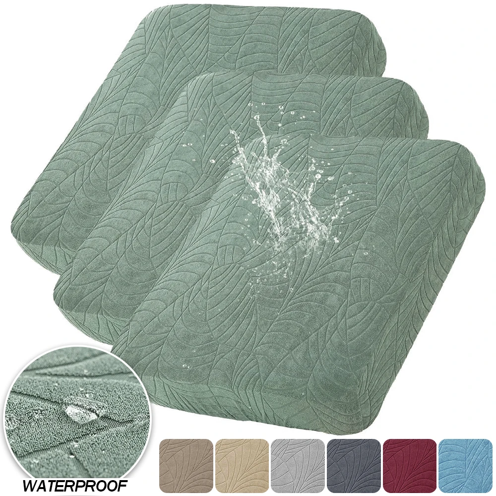Funda de cojín de sofá elástica impermeable, funda de sofá pura de tela Jacquard, funda protectora extraíble para sofá, Chaise Lounge y sala de estar