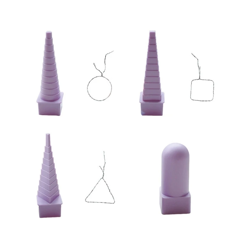 R3MC 6 ชิ้น/เซ็ตลวดไขลาน Tower DIY กระดาษ Quilling Drawing เครื่องมือ DIY Handmade Shaping อุปกรณ์สำหรับหอพักและโรงเรียน