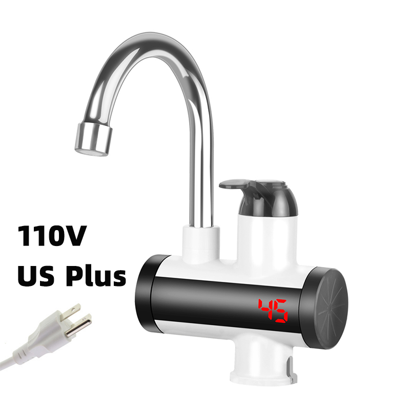 電気温水器の浴室キッチン水タップ蛇口タンクレスインスタント温水蛇口3000ワット高速熱110 110v米国のプラグイン