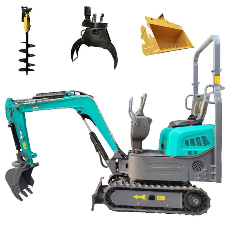 Excavadora sobre orugas Miniexcavadoras personalizadas con motor Epa de 1,2 toneladas Mini excavadora compacta hidráulica pequeña de 1,2 toneladas