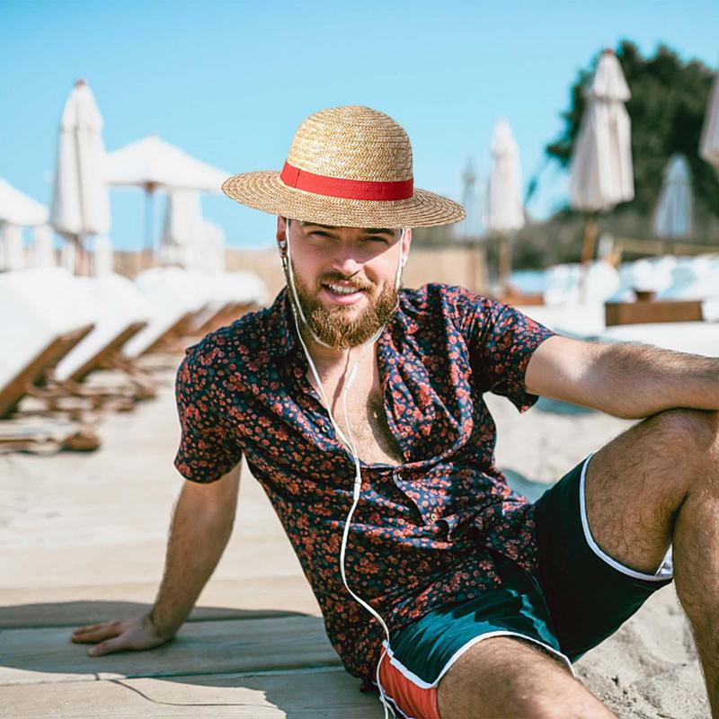 Strohoed Anime Cosplay Prop Luffy Cap Rollenspel Zomer Strohoeden Stage Performance Accessoires Volwassen Unisex Zonnescherm Hoed