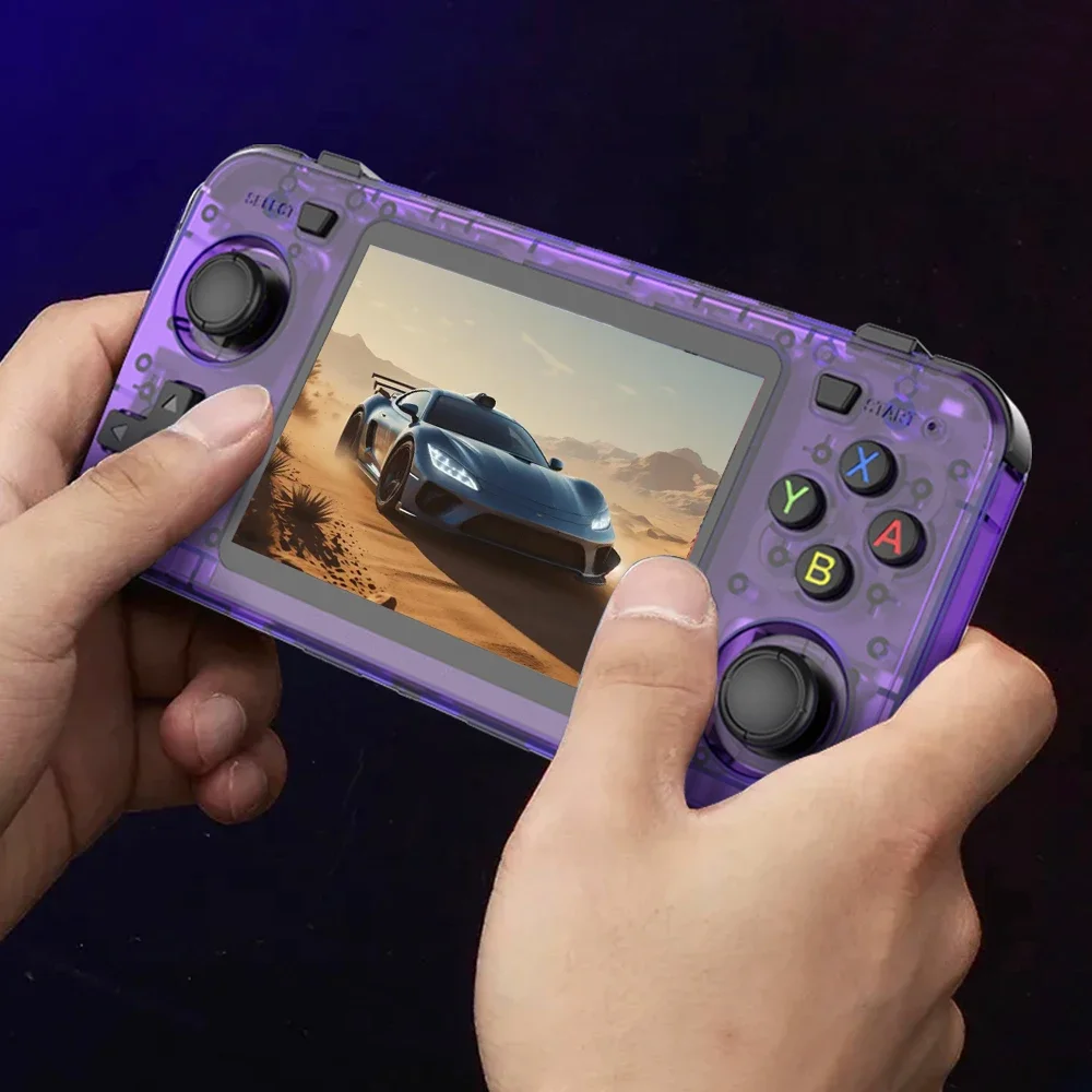 Nuova console portatile retrò R36H Sistema Linux open source Console di gioco classiche Schermo IPS da 3,5 pollici Lettore video portatile 64G 128G