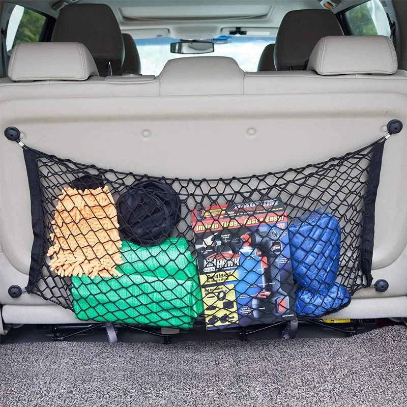 Universele auto kofferbaknet Nylon elastische mesh bagage vrachtopslag pick-up netjes net voor bestelwagen SUV vrachtwagen mesh netwerkzak