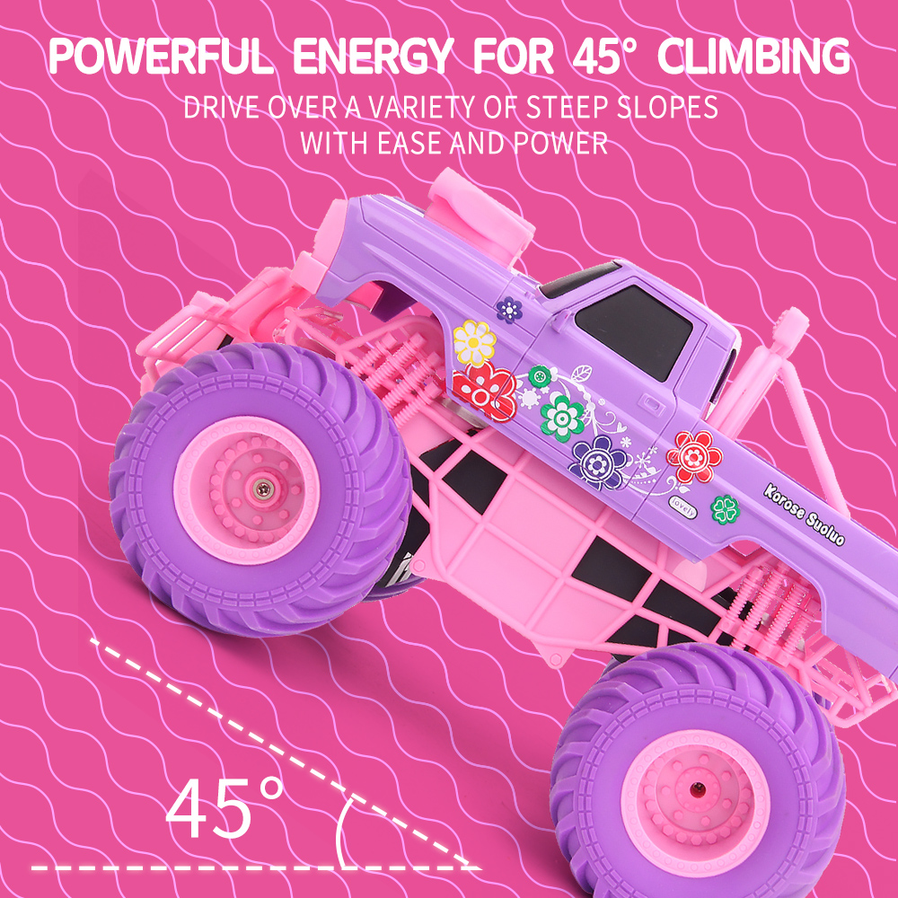 1/12 4WD Rc รถไฟ Led 2.4G วิทยุรีโมทคอนโทรลเจ้าหญิงรถ Buggy Off-Road รถบรรทุกเด็กเกมของเล่นของขวัญเด็ก