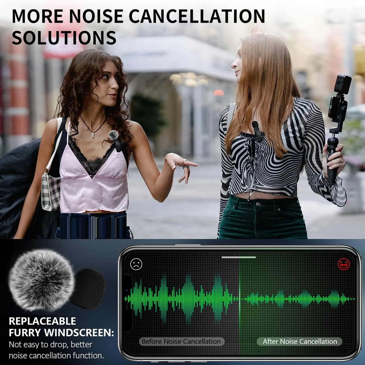 NEUE Wireless Lavalier-mikrofon Audio Video Aufnahme Mini Mic Für iPhone Android Laptop Live Gaming Handy Mikrofon