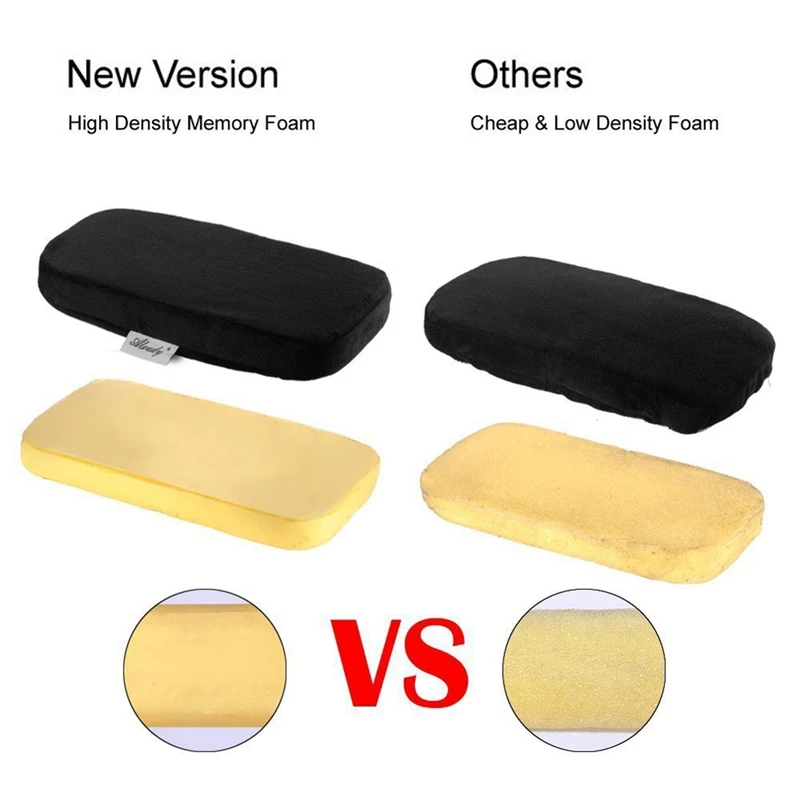 New 2 Pieces Set Ergonomic Memory Foam Chair Armrest Pad, Rest Comfy Rest Office Chair Rest Arm Rest Cover For Elbows And Forear
