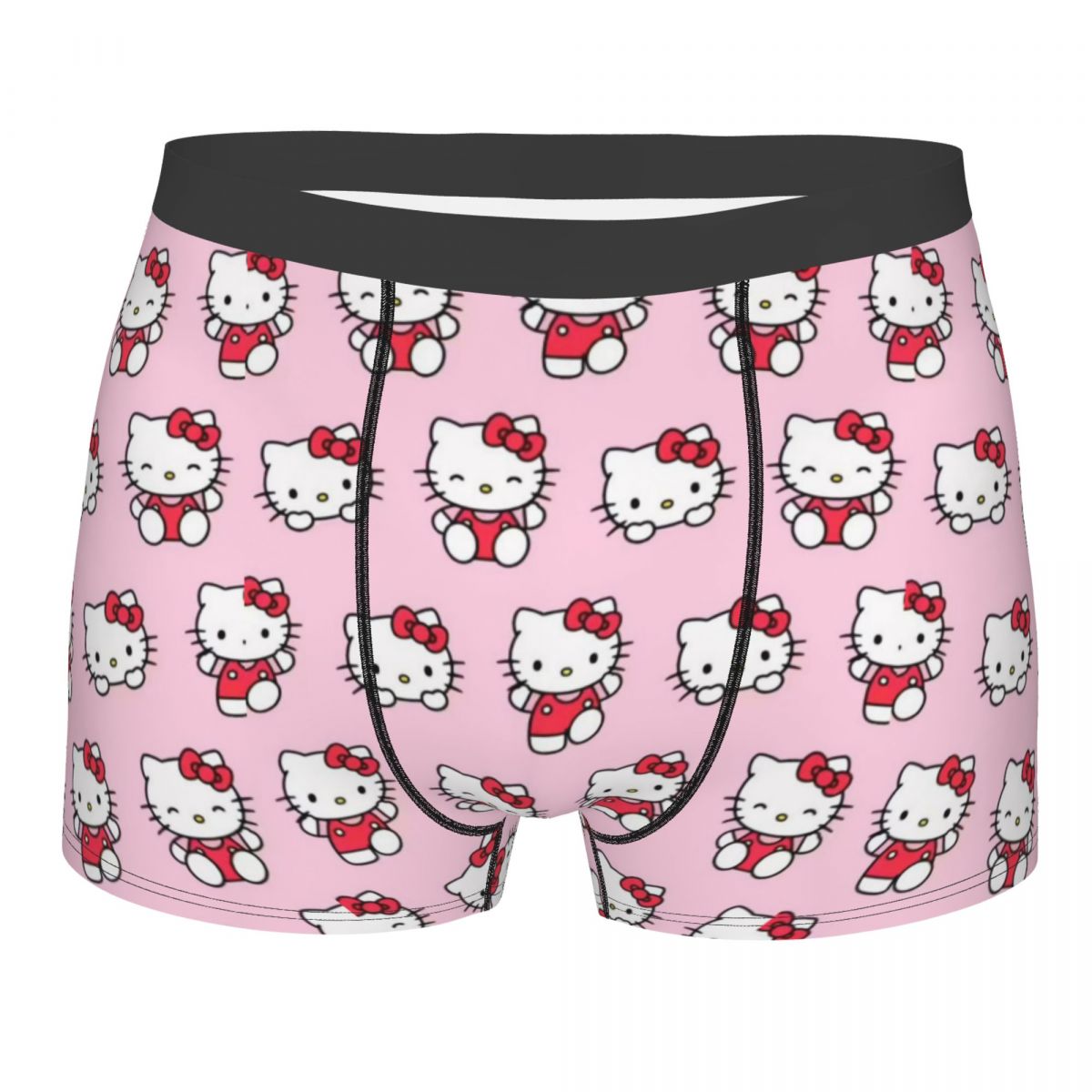 Hello Kitty wzór bielizny męskie drukowane niestandardowe bokserki Sanrio szorty majtki miękkie kalesony