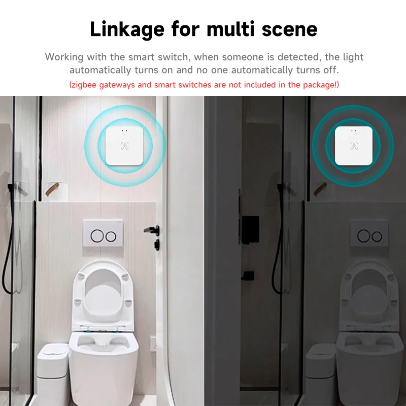 Tuya zigbee Sensor de presencia Wifi 24Ghz, dispositivo Detector de presencia, aplicación, Protector de seguridad para el hogar inteligente