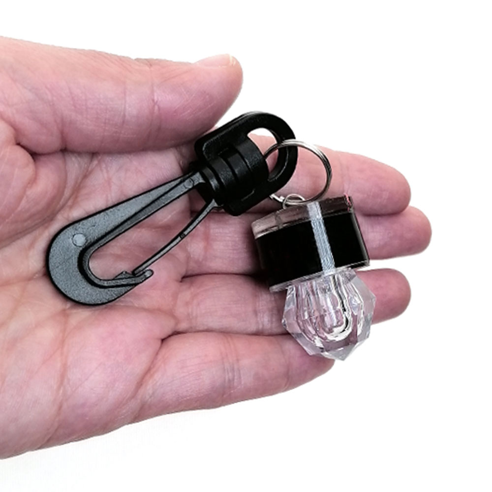 300 ชั่วโมงดําน้ําน้ําเปิดใช้งาน MINI SAFETY LED Flash Light Clip-on Strobes น้ําเกียร์ฉุกเฉิน LED Beacon
