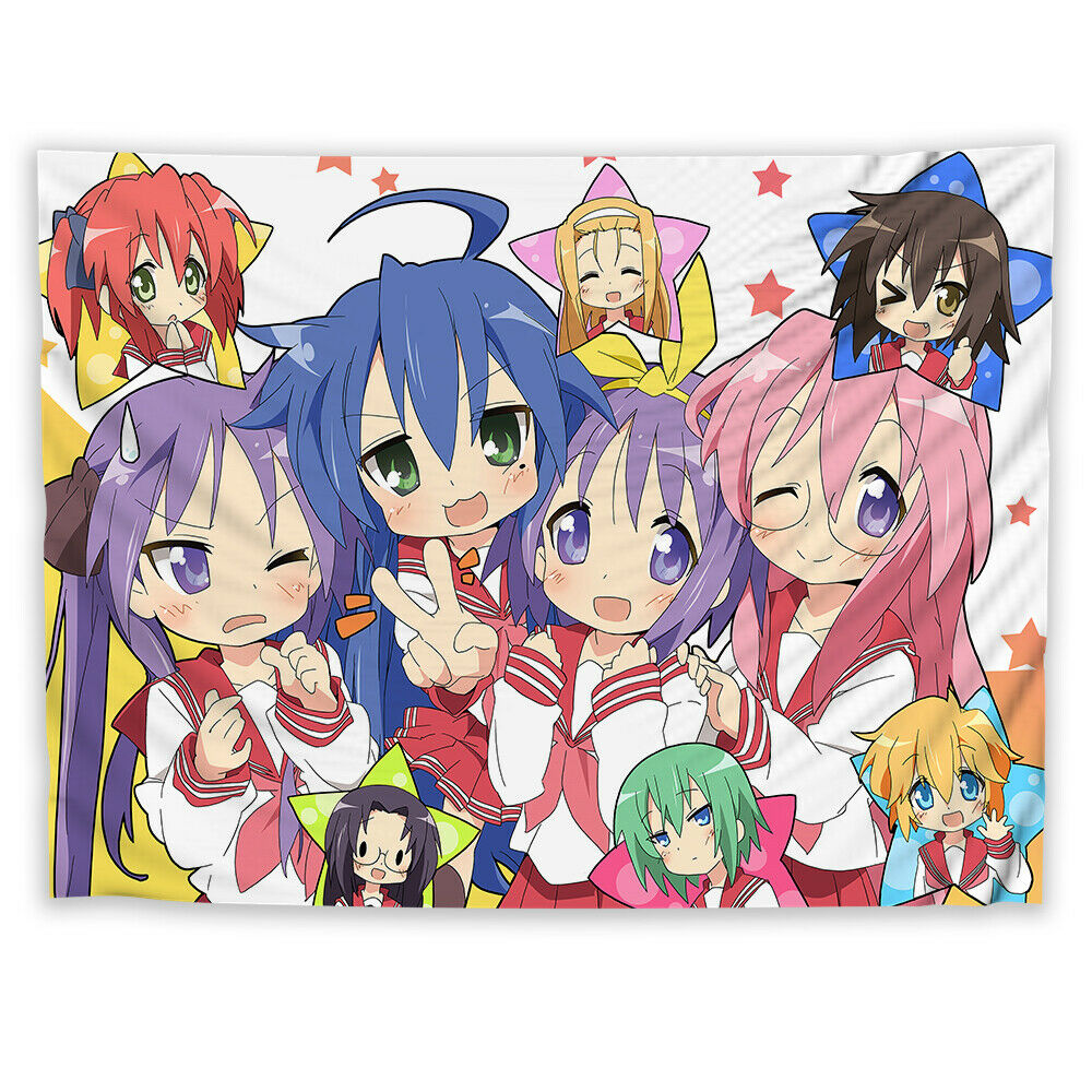 Аниме Lucky Star Kawaii Izumi Konata гобелен настенный японский Сайтама японский декор комнаты фон ткань декоративное одеяло