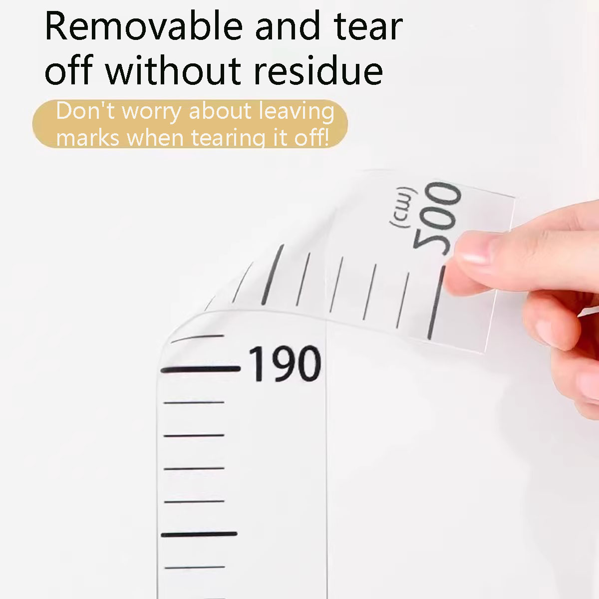 1PC Height Sticker 0-200cm Sticker, Living Room Bedroom, Middle School Student Dormitory Wall Waterproof Self-adhesive Height Pa