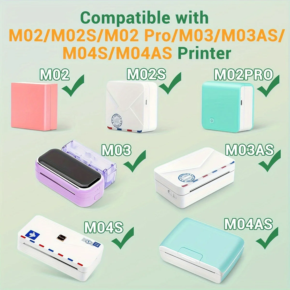 ホログラフィックシルバーサーマルペーパーステッカー、phomemo m02 t02 m04as m04sミニプリンター用ペーパー、ジャーナル写真ノート、53mm