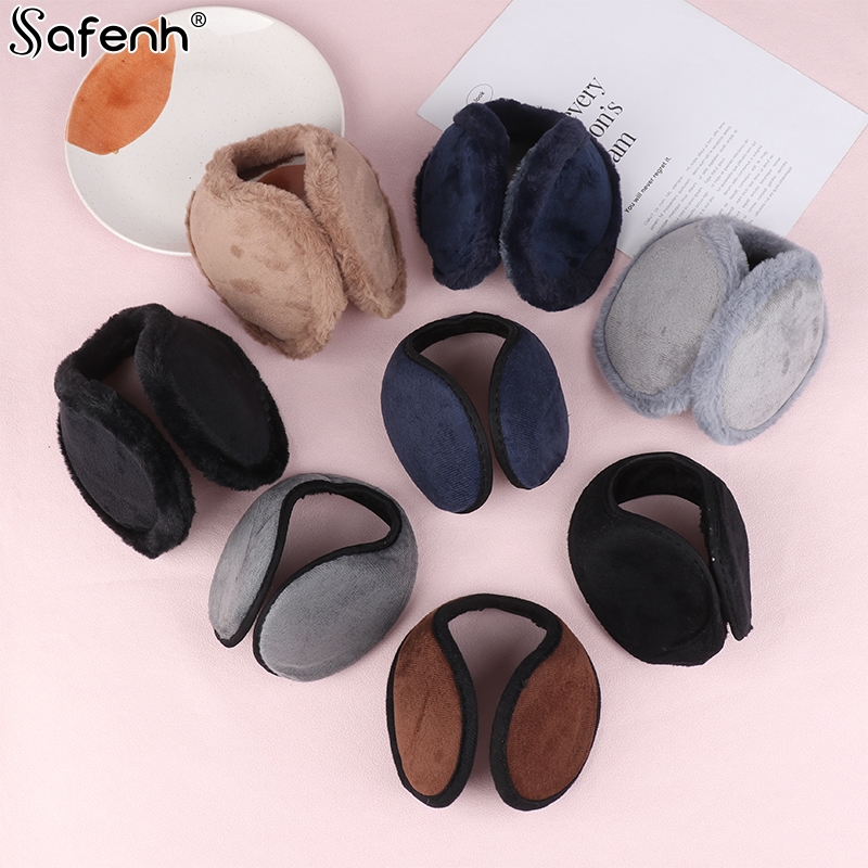 Soft Windproof Earmuffs Men Women's Ear Warm Protector Thicken Plush Winter Warm Fleece Earmuff Outdoor Cycling Warmer Ear Muffs