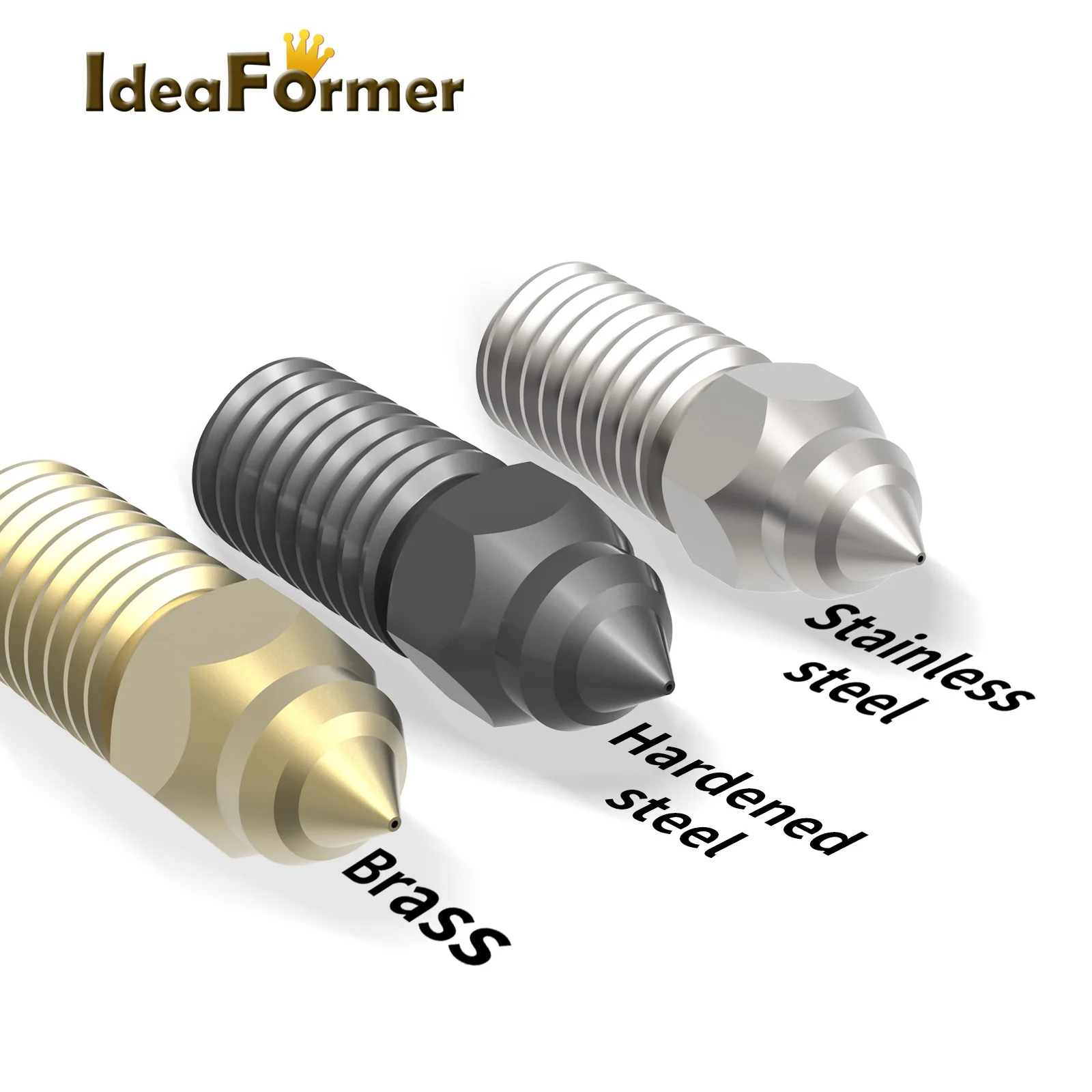 1/2/3pcs For ELEGOO Neptune 4 Nozzle Hardened/Stainless Steel/Brass High-Speed Nozzle For Elegoo Neptune 4 pro 0.2,0.4,0.6,0.8mm