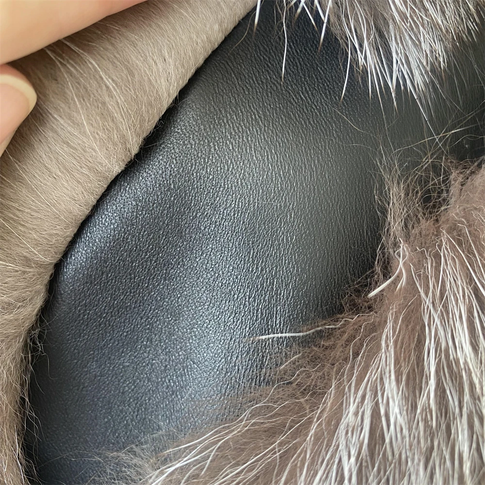 Jaxmonoy frauen Echtpelz Mantel Winter Luxus Natürliche Pelzmantel Damen Mode Warme Neue In Outerwer Hohe Qualität Weibliche 2024