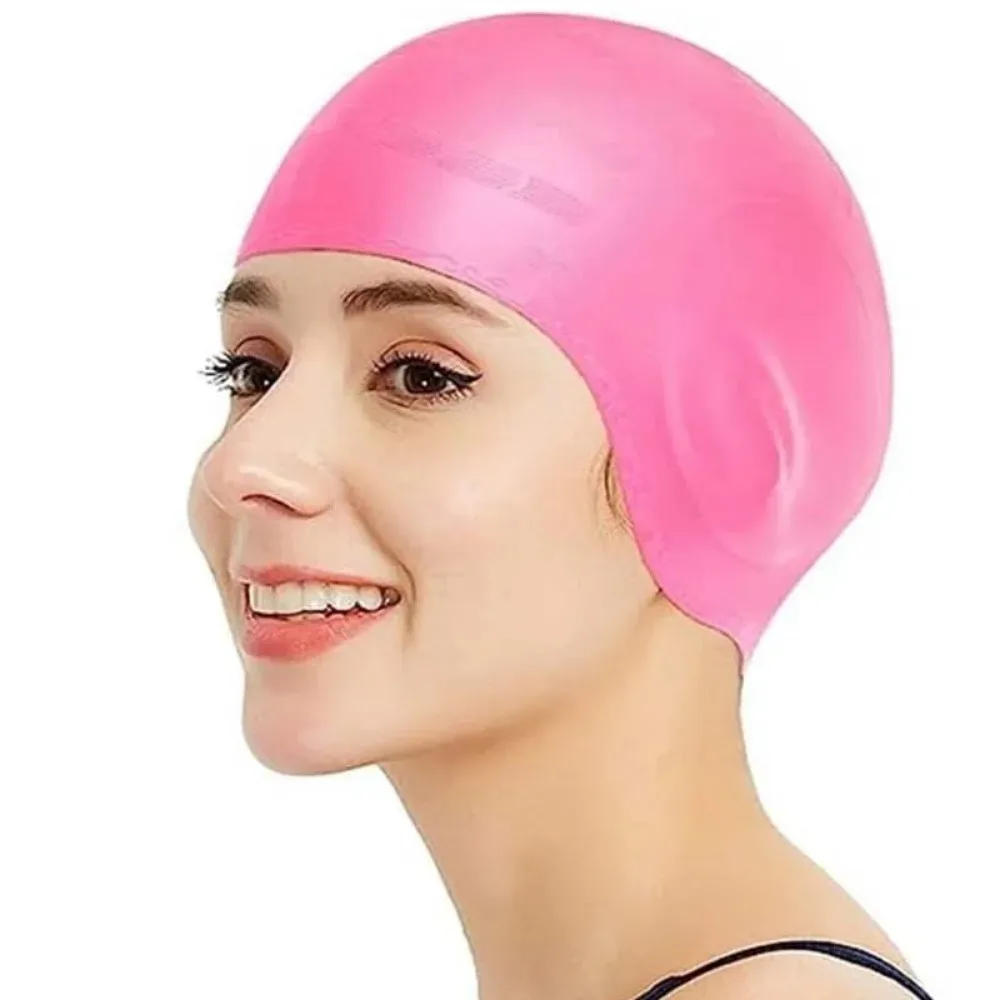 Gorro de natación impermeable: alta elasticidad, protección para los oídos, gorro de buceo de silicona para mayor comodidad y durabilidad