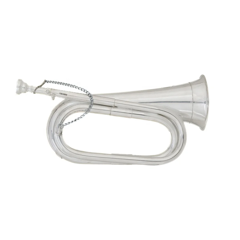Seasound High Quality Silver Bugle Trumpet JYBU605S BB Tone Factory Cheap Brass Body With Silver Surface