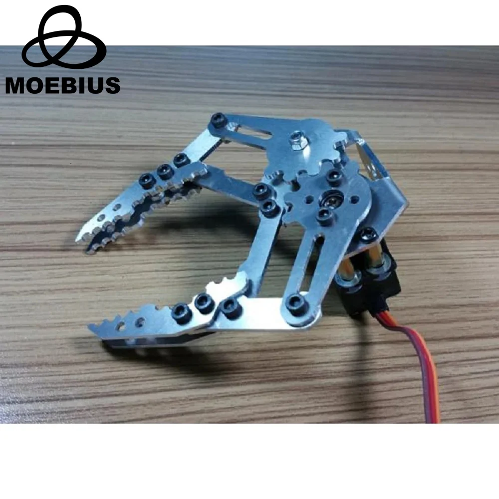 Silber Metall Roboter Arm Greifer Hand Klaue Klemme Roboter Kit mit mg996r Servo für Arduino DIY Projekt Stiel Spielzeug Teile