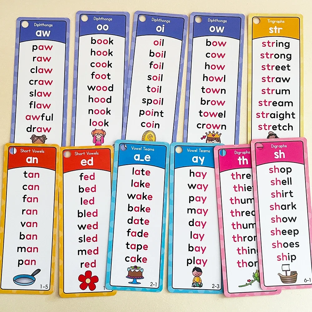 Montessori Phonics Word Lists Cards English Vocabulary Building Learning Flashcards Teacher Teaching Aids Classroom Must Haves