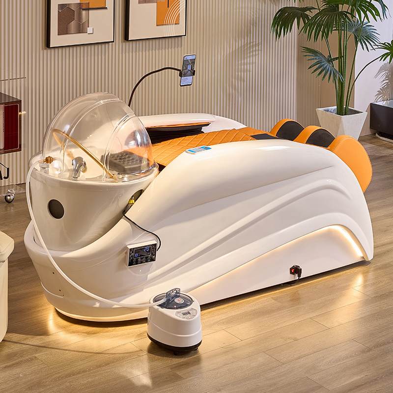 Multifunktionales Ganzkörper-Schönheitssalon-Kopf-Spa-Liegendes elektrisches Massage-Shampoo-Bett