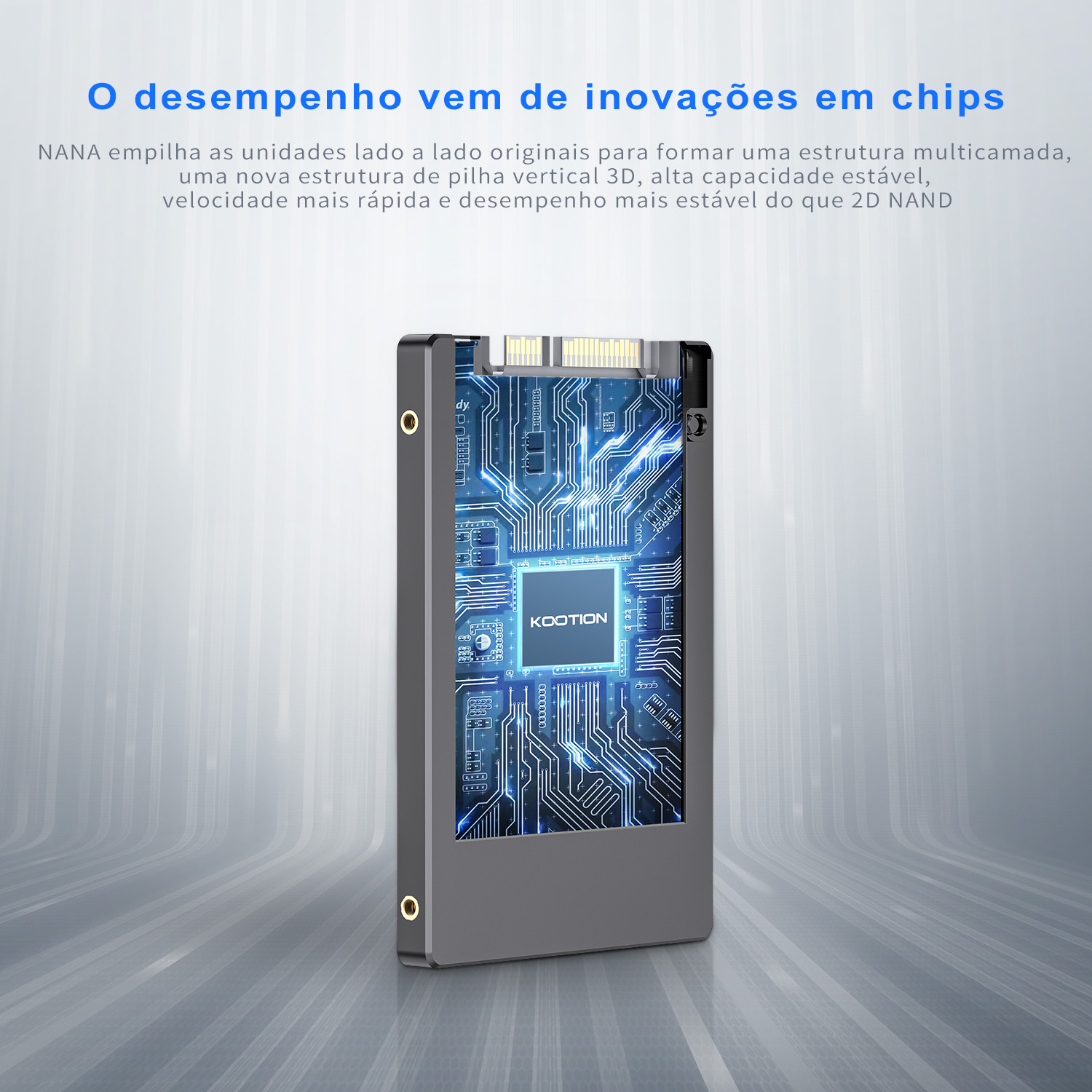 KOOTION X12 SSD SATA 256GB 512GB 1TB SATA 3 SSD Drive 2.5 Polegada HDD Disco de Estado Sólido para Laptop PS4 PS3 PC Desktops