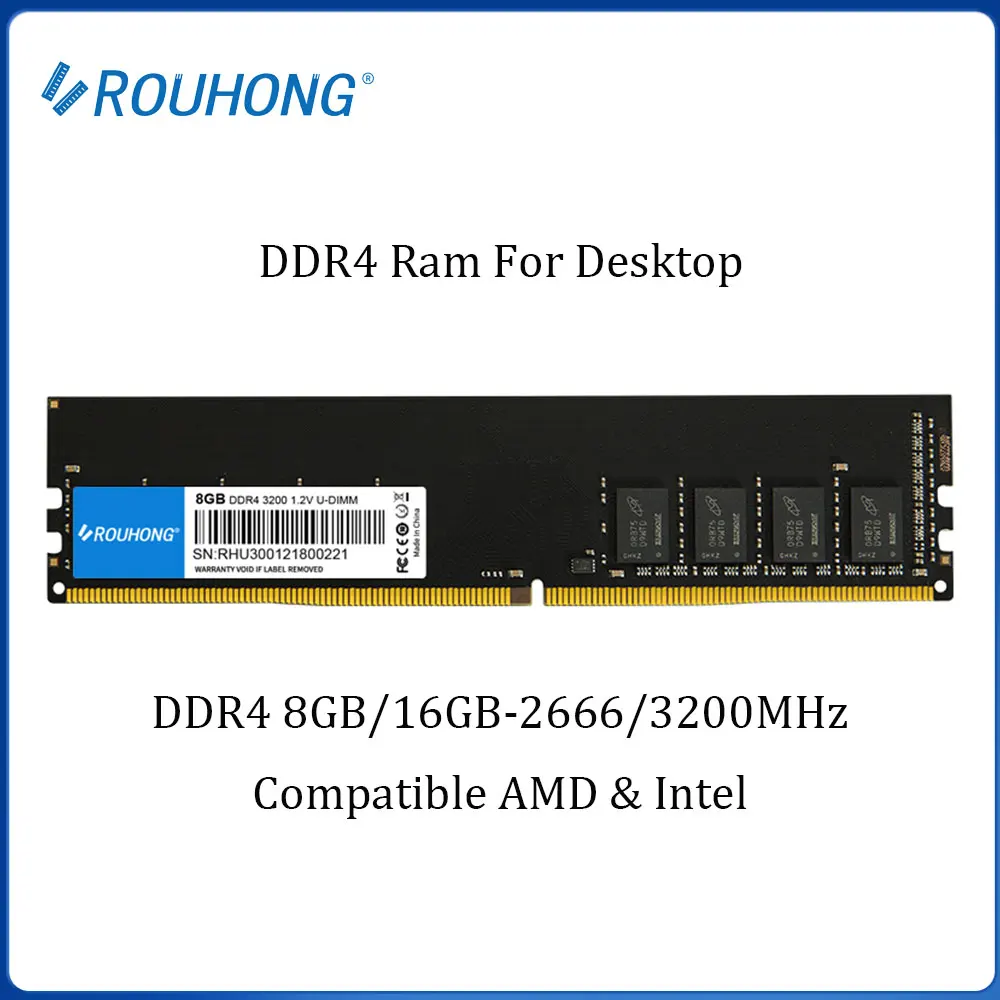 Memoria ram ddr4 ram 8gb 16gb 32gb stick 3200mhz pin pc4 desktop universal speicher