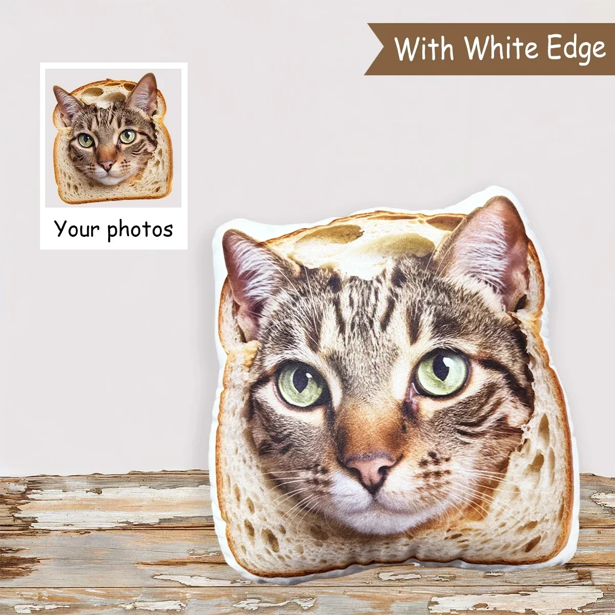 IHX Custom Ugly Pillow for Friend or Pet, Funny Custom Dog Weird Pillow Case，Turn Cat Into Pillow，Custom 3d Animal Shape Pillows