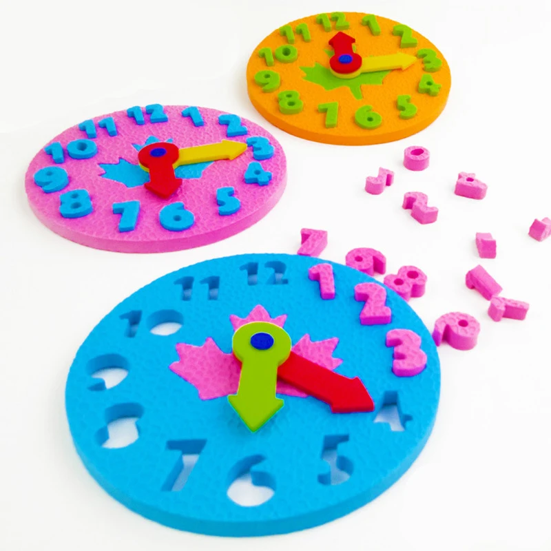 Manual de enseñanza de jardín de infantes, reloj Eva Diy, Educación Temprana, juguetes para bebés y niños, material didáctico Montessori, juguetes de matemáticas