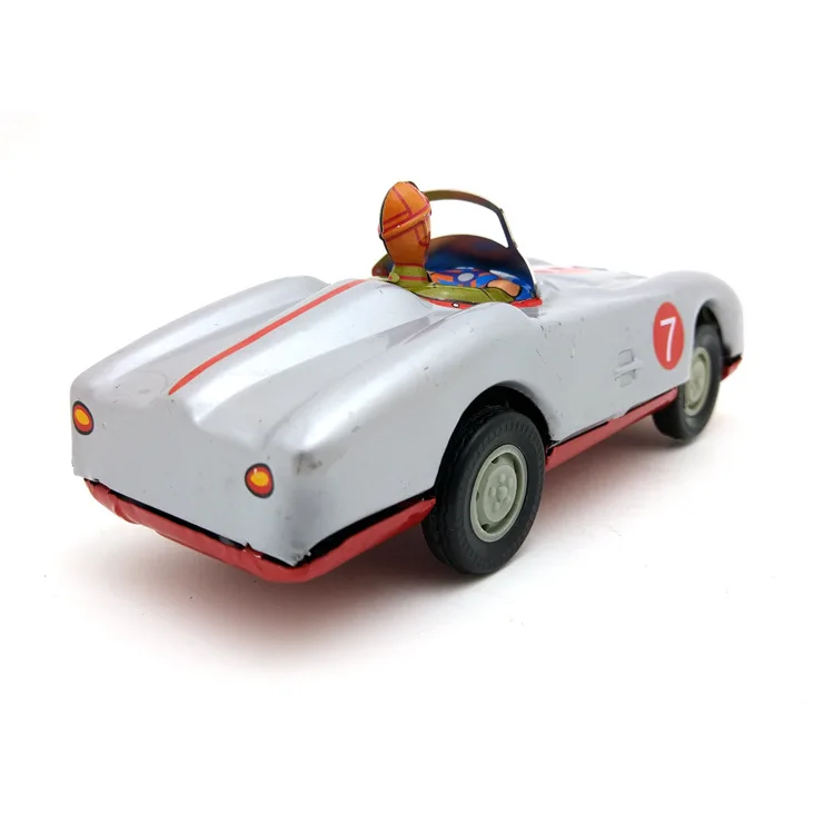 MS642 レトロNo. 7 レーシング写真小道具 80 年代以降のテーマ バー レストラン オーナメント ブリキ工芸品