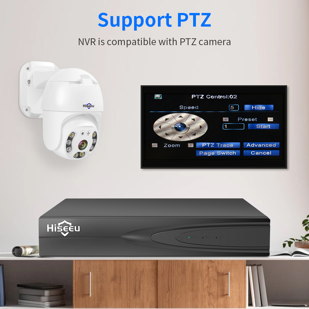 Камера Hiseeu H.265 + IP CCTV, магнитофон, 8 каналов 16 каналов 32 канала 4K 8 МП 5 Мп 4 МП