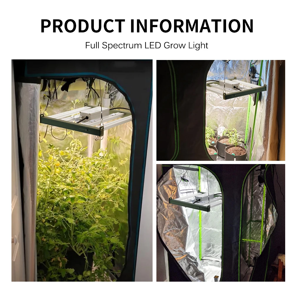 LED à spectre complet élèvent la lumière 120W 200W LM281B lumières de plante à intensité variable pour les plantes d'intérieur fleur semis serres tente