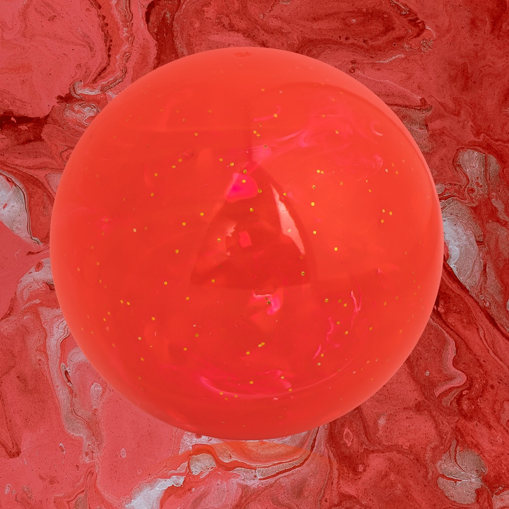 Balle de golf Caiton Premium Park – 60 mm/2,36 pouces, conception d'art fluide, rouge, bleu, vert, construction à 4 couches