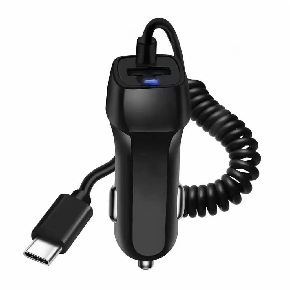 Car Charger TypeC Cable Fast Charging Cigarette USB Truck Car Charger For Samsung S21 S22 S23 Quick Charge QC3.0 Car Charger