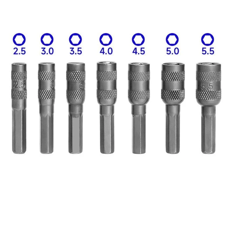 Y3NA set 7 socket nut driver untuk perakitan furnitur dan perbaikan otomatis