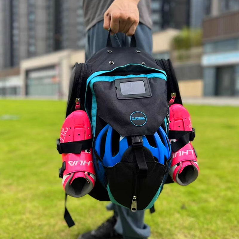 Professional Speed Skating Bag Adult Children Quad Roller Skates Inline Skates Ice Skates Carry Case Breathable Storage Backpack