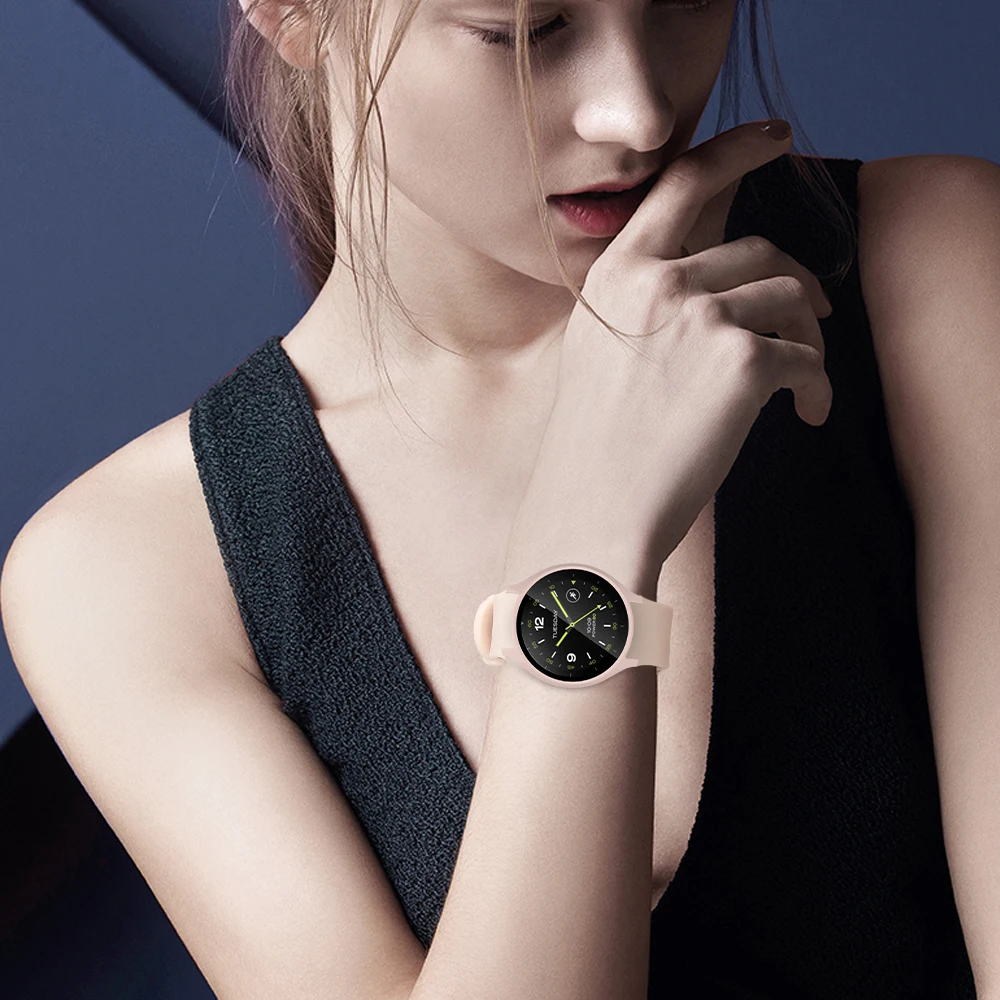 Glass+Case for Xiaomi Watch 2 SmartWatch,All-Around Screen Protector Hard PC Bumper Tempered Glass for XiaoMi Watch2 Accessories