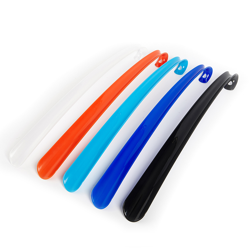 Chausse-pied Long en plastique avec crochet incurvé, 1 pièce, Durable, Portable, confortable, poignée antidérapante, lève-chaussures