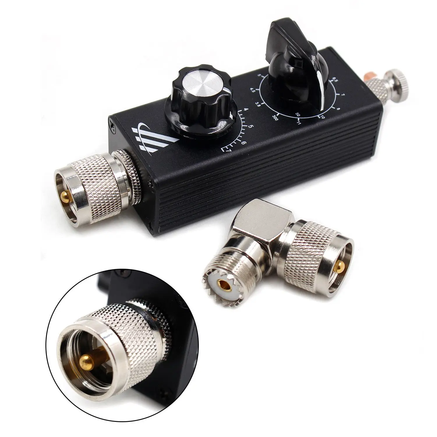 Mini-ANT 20W QRP Shortwave All Band Tuned Antenna Tuner With M-Head 5Mhz-55Mhz