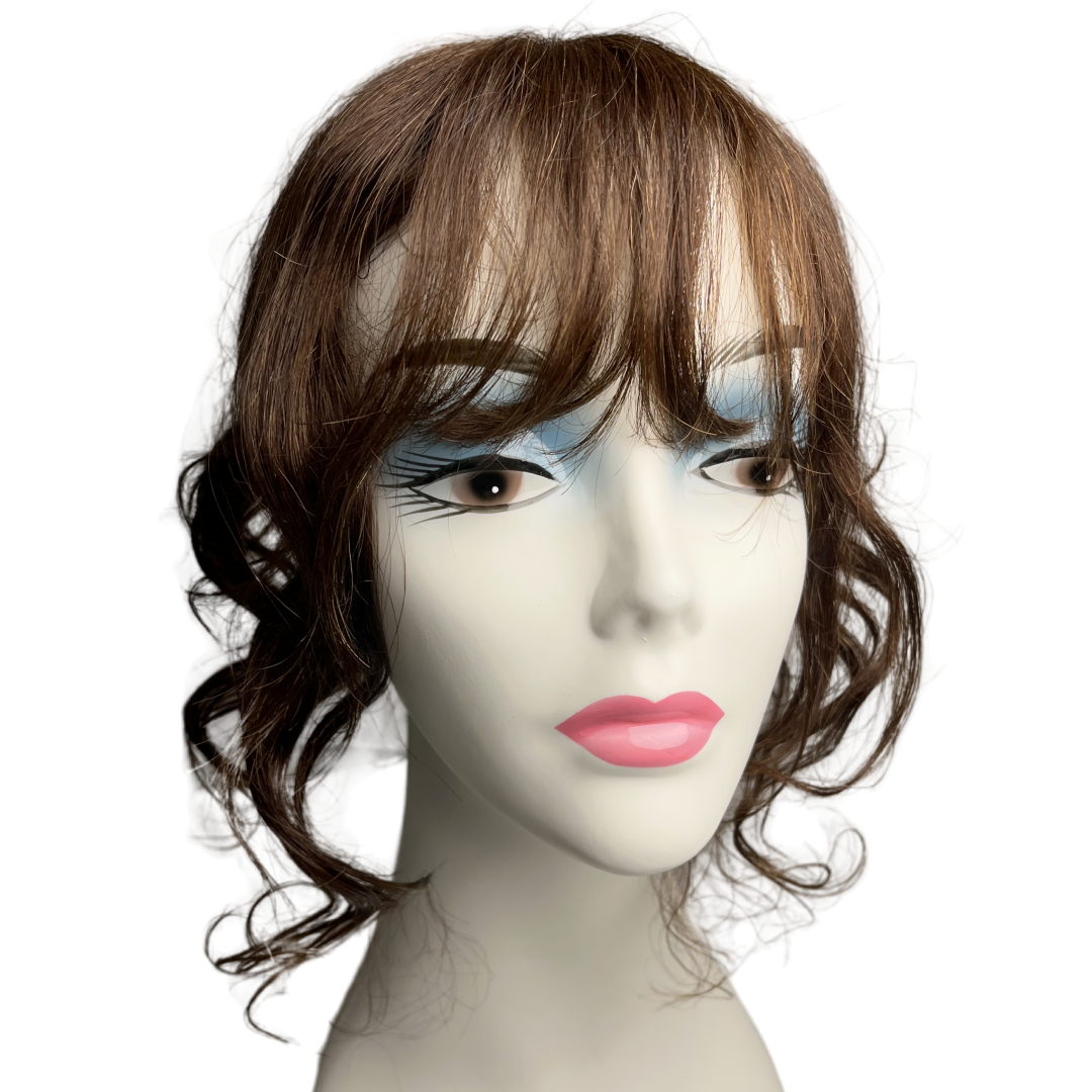 Топпер Из Натуральных Волос Для Женщин, Объемные Волны, Наращивание Человеческих Волос, 10-14 Дюймов