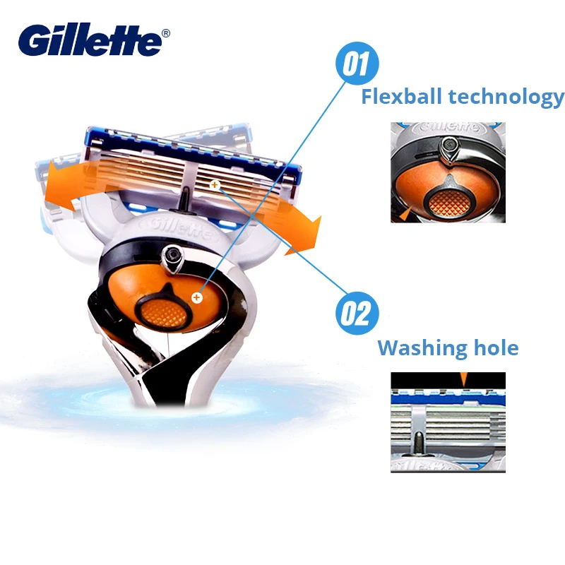 Dao Cạo Râu Gillette Fusion ProGlide Power Dao Cạo Cạo Râu 5 Lớp Cánh Nam Mặt Râu Tóc Nam Dao Cạo Máy Nguyên Bản