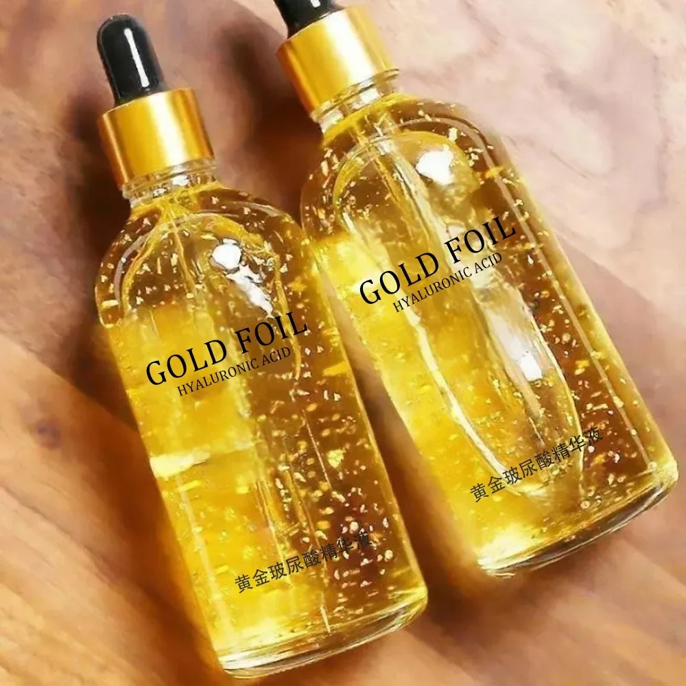 100ml 24k ouro ácido hialurônico nicotinamida rosto soro anti envelhecimento facial levantamento colágeno essência cuidados com a pele clareamento soro