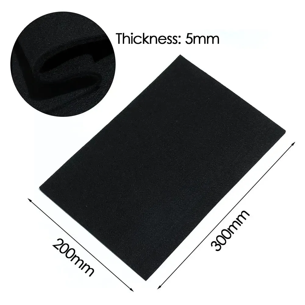 300*300mm Felt Black Welding Protective Blanket Torch Shield Pack Protective Sheet Carbon Fiber High Temp Durable