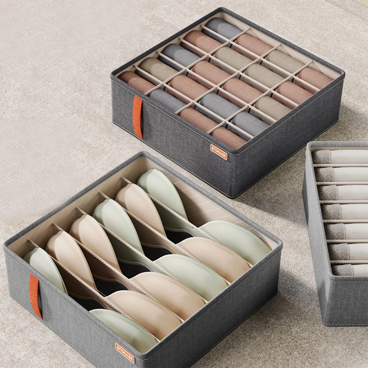 Underwear and socks storage box multi-function storage box
